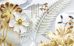 花卉背景墙