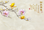 花卉背景墙