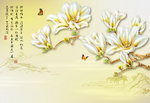 花卉背景墙