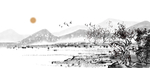 中国风新中式山水画