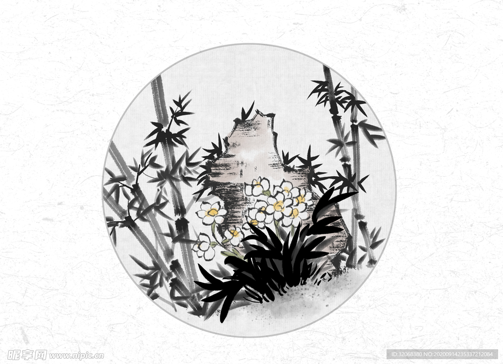 中国风新中式山水画