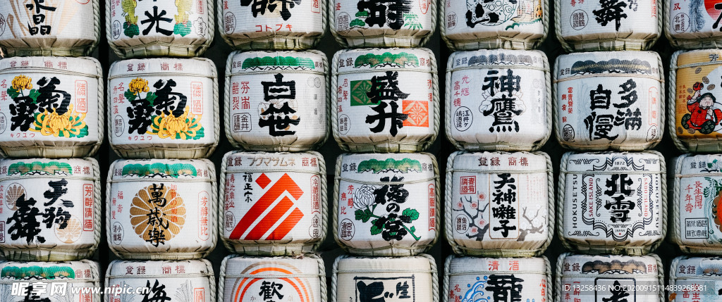 日本产品包装罐子背景