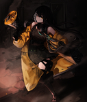彩色动漫人物插画背景