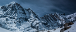 群山雪山天空风景背景