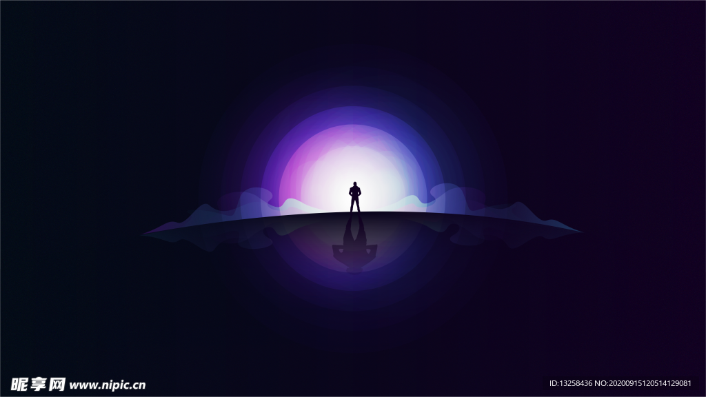 彩色人物插画动漫背景
