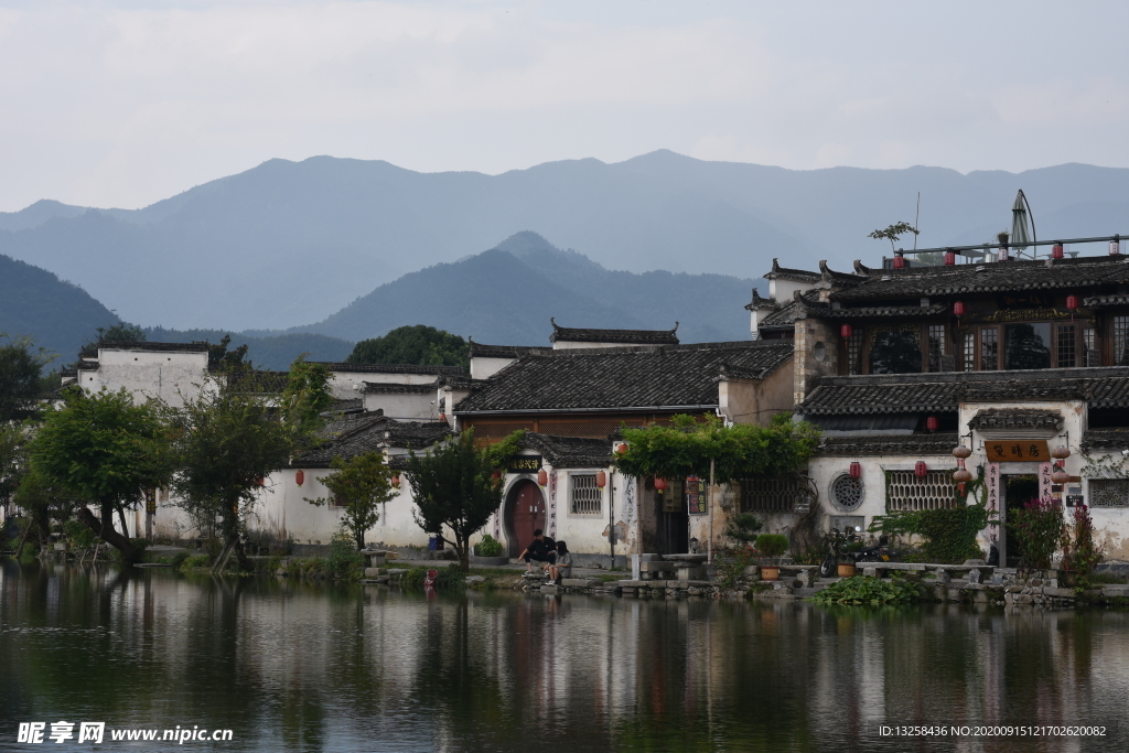 江南水乡风景建筑背景