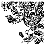 中国风花纹透明PNG