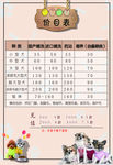 宠物店价目表