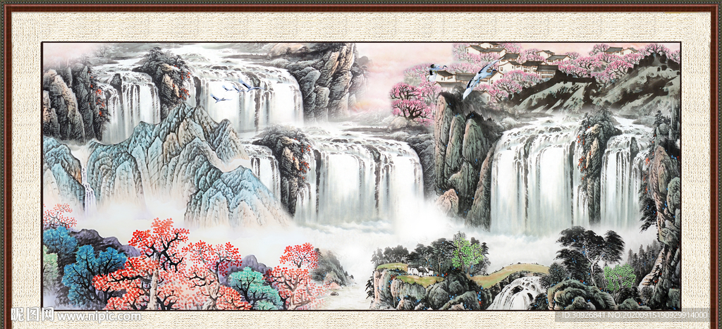 巨幅山水画