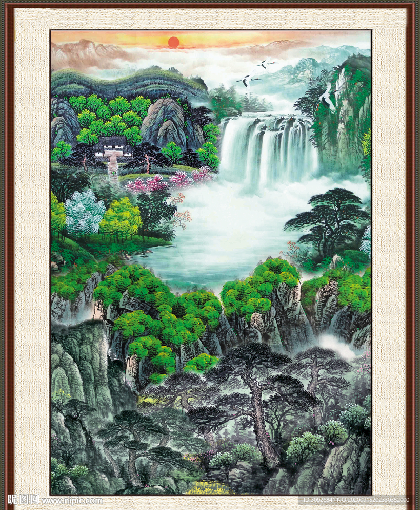 巨幅山水画