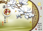 花卉背景墙