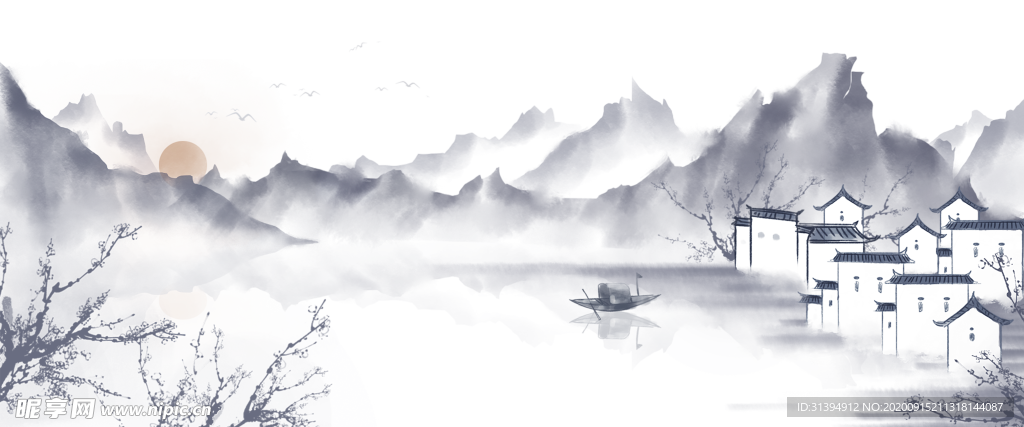 水墨画