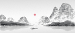 中国风新中式山水画