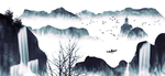 中国风新中式山水画