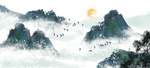 中国风新中式山水画