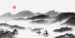 中国风新中式山水画