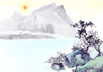 中国风新中式山水画