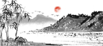 中国风新中式山水画