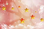 天空星星背景墙
