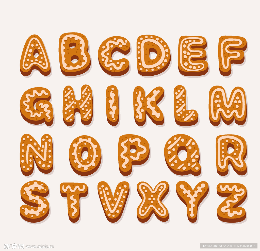 字母饼干