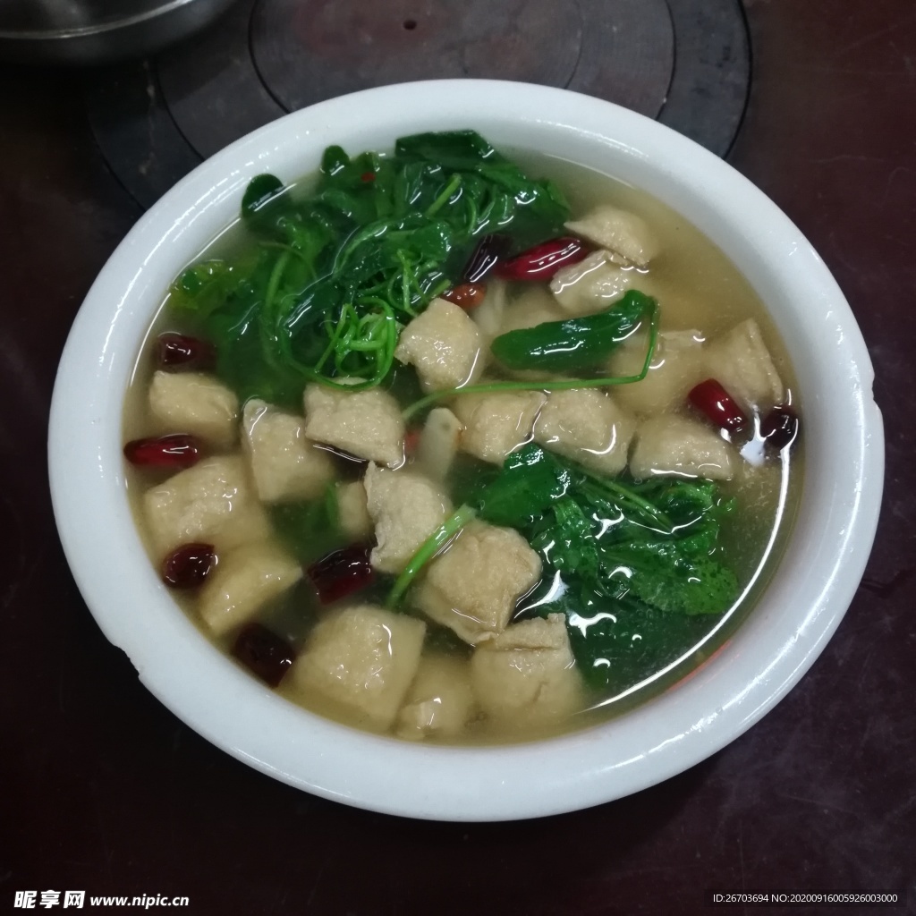 青菜豆腐汤图片素材-编号12795554-图行天下
