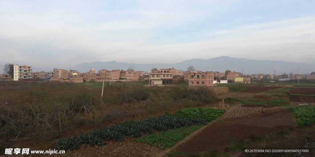 乡村田野风景图片