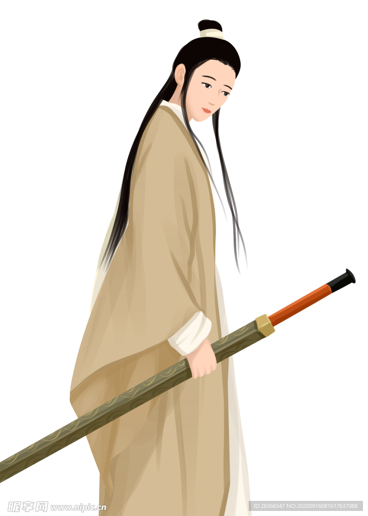 水墨武侠人物