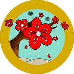矢量梅花
