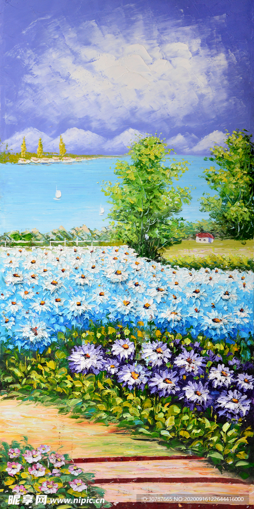 风景玄关装饰画