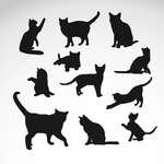 猫剪影