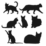 猫剪影