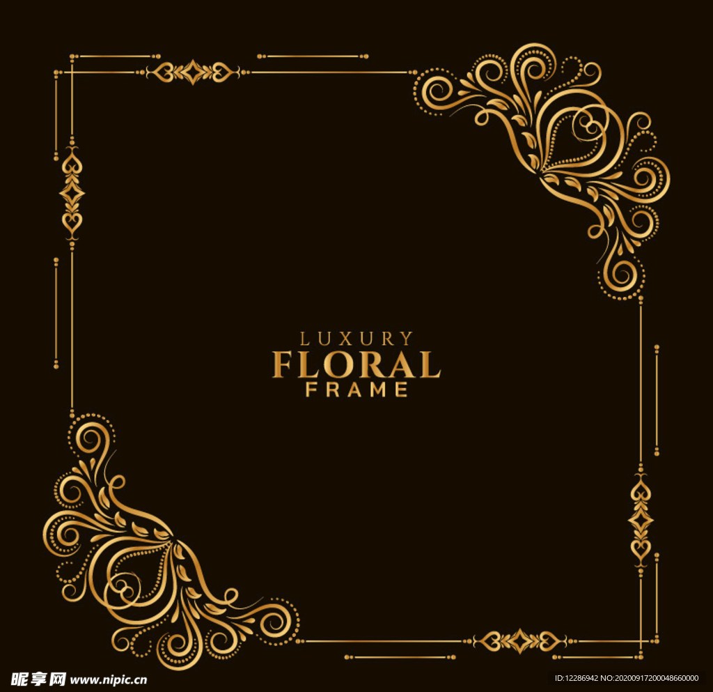 欧式花纹边框