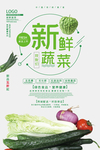 绿色新鲜蔬菜海报