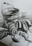静物结构素描临摹
