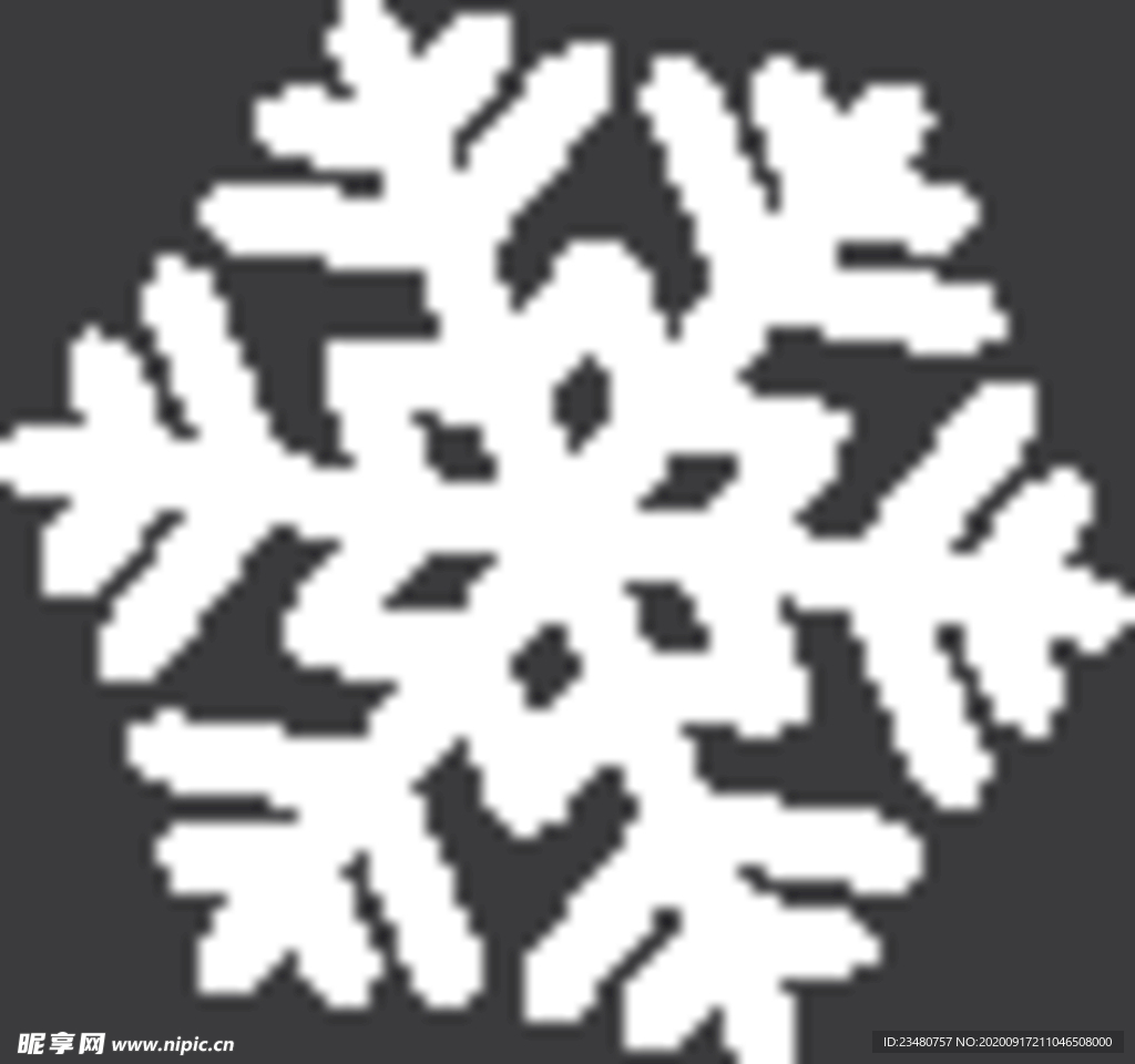 白色雪花