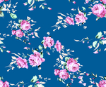 蓝底花