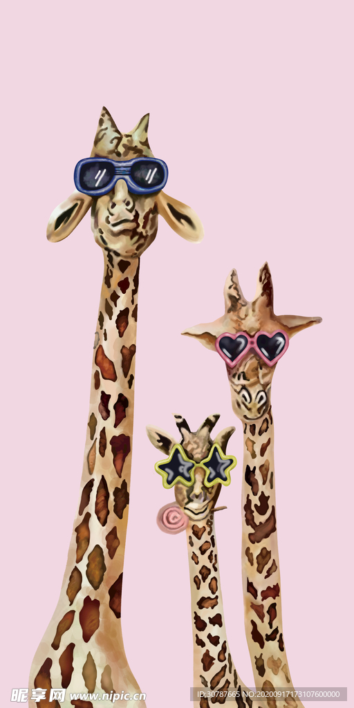 长颈鹿装饰画
