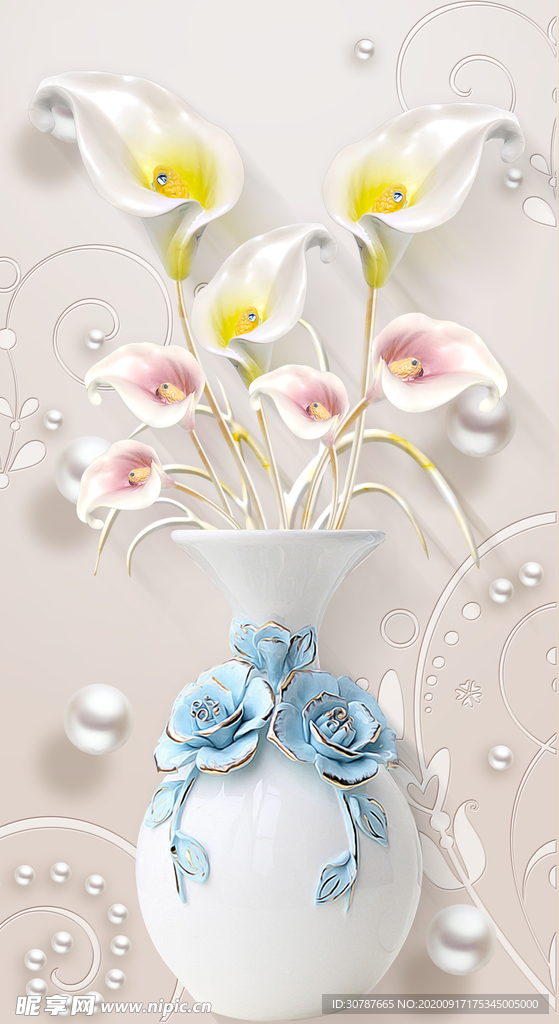 花瓶装饰画
