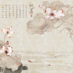 花卉背景墙
