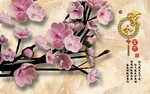 花卉背景墙