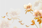 花卉背景墙