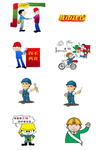 卡通工人素材