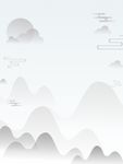 简约复古山水画背景
