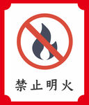 禁止明火提示牌2