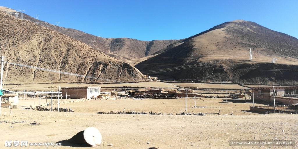 山川村庄建筑风景