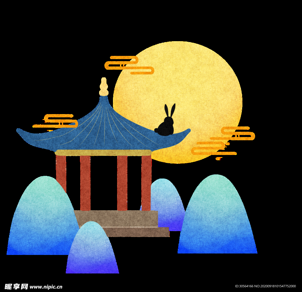 中秋节日月圆活动背景素材
