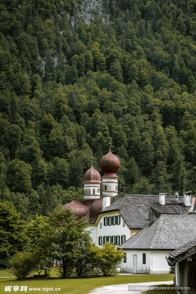 国外城堡旅游景点景区背景素材