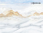 山水画 大理石纹 背景墙