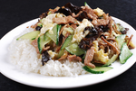 苜蓿肉扒饭