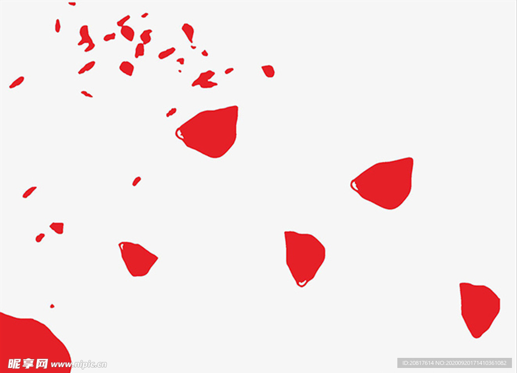 红玫瑰花瓣